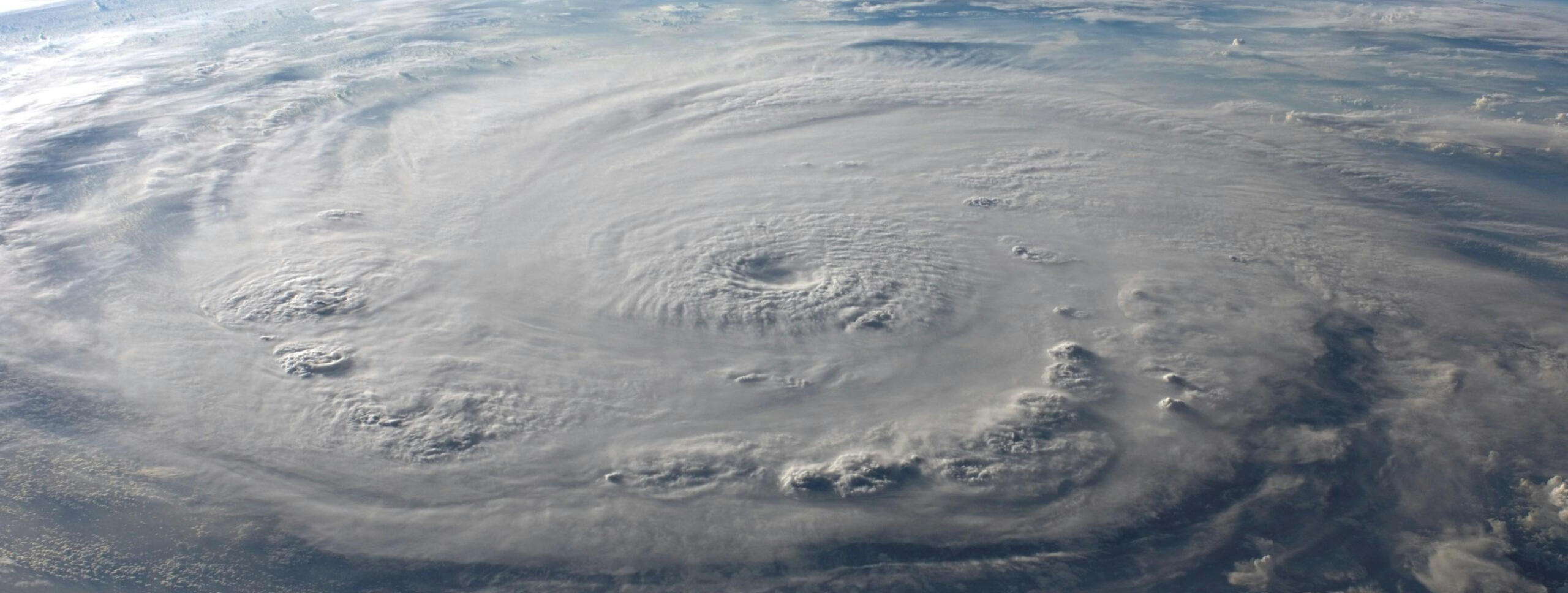 Typhoon photographed from space.